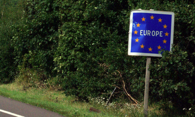 Дорожный знак Объединенной Европы