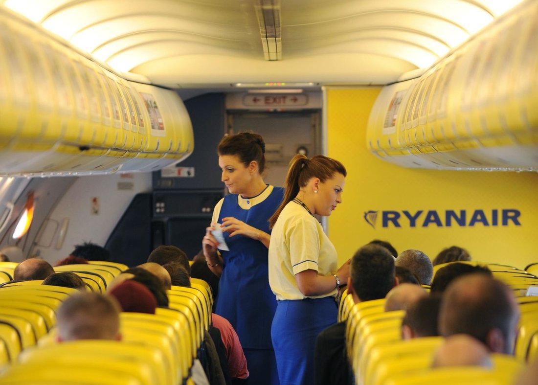 Салон самолета Ryanair