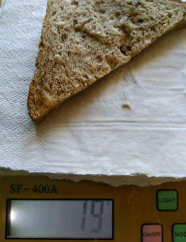Вес хлеба в сэнвиче
