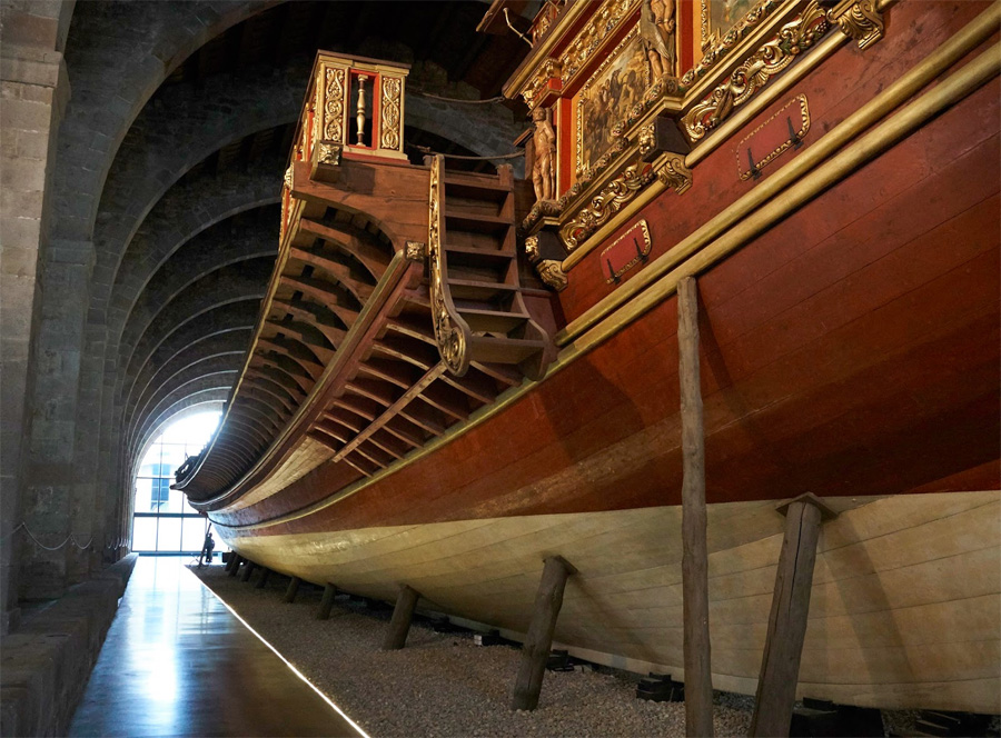 Корабль в морском музее