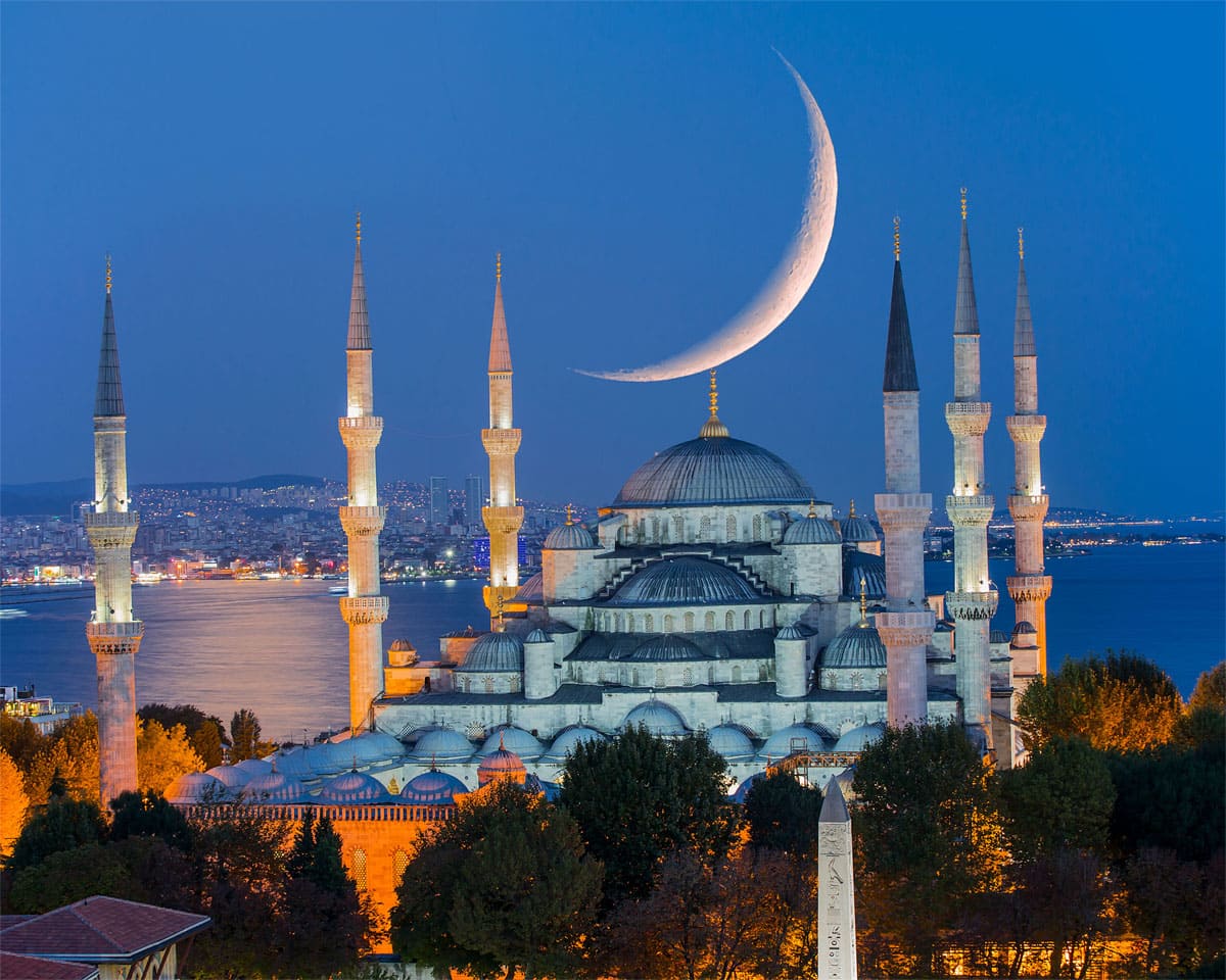 Вид на голубую мечеть