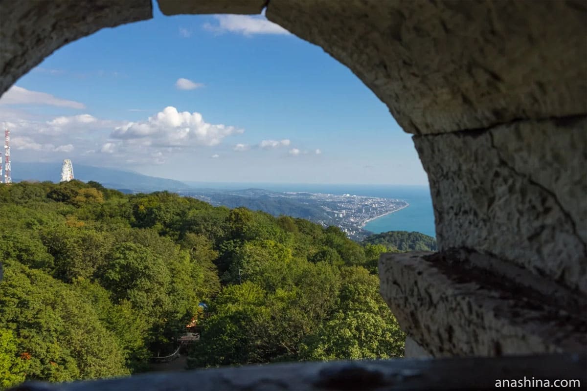 Вид с горы Ахун