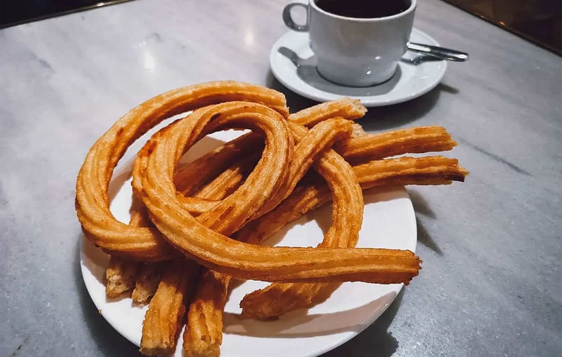 Churros con chocolate