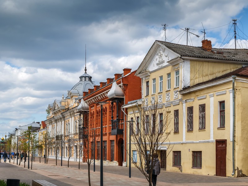 Дореволюционная открытка. Город Тула. Общий вид. Начало 20 века